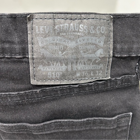 Mens Levi’s 510 black skinny stretch Jeans - Picture 2 of 8